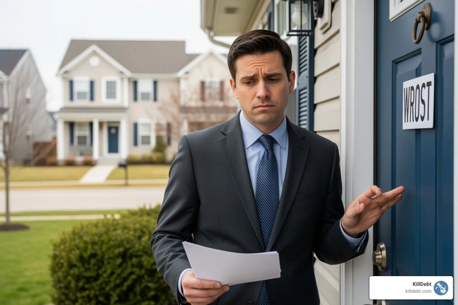 process server at the wrong door improper service