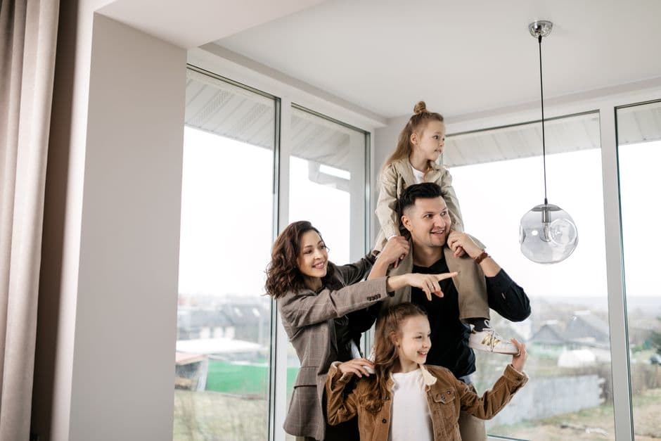 A secure family home representing asset protection and safety from creditors