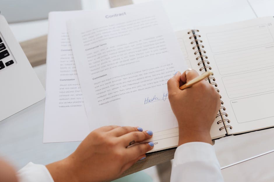 legal document showing proper formatting