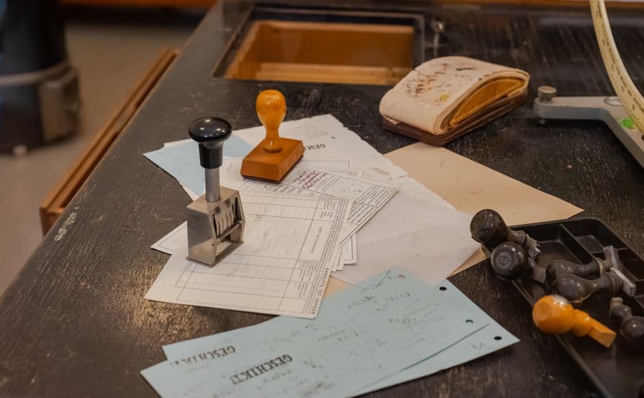 court clerk filing stamp on a document