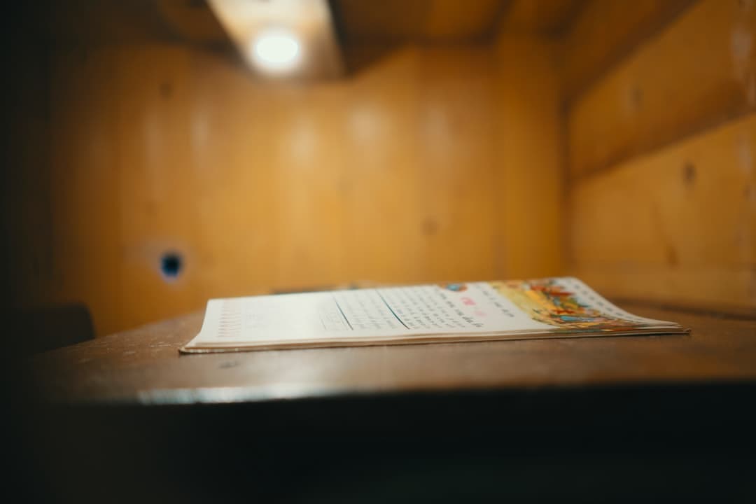 Formal legal document on a desk