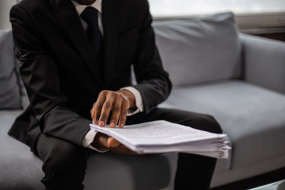 consumer confidently preparing court documents