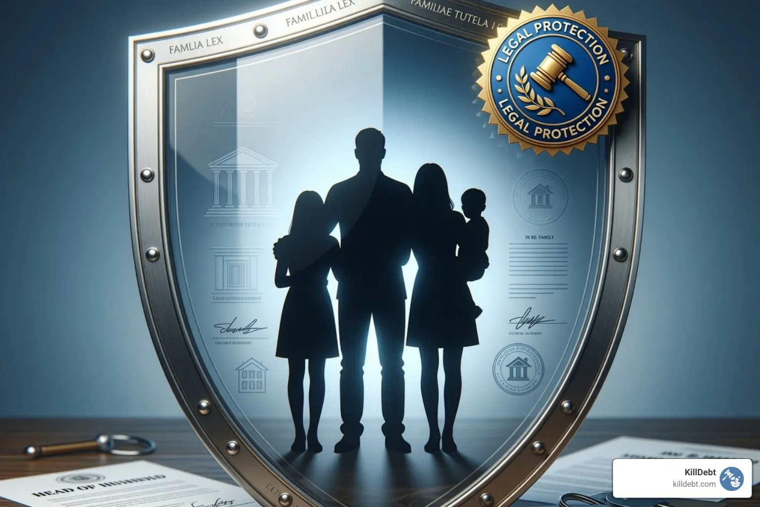 legal gavel and tax forms