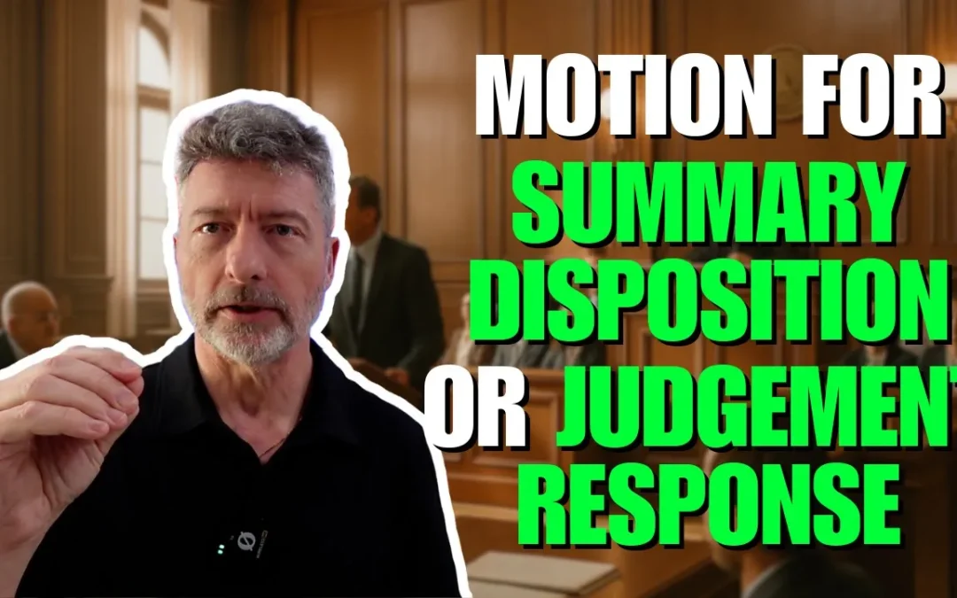 How to Write a Response to a Summary Motion